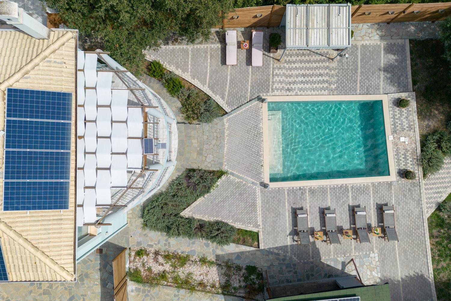 Villa Serenity - Off Grid Villa Poulades Екстер'єр фото