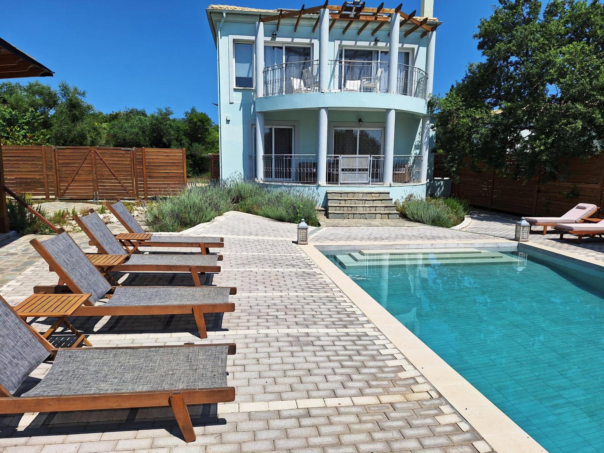 Villa Serenity - Off Grid Villa Poulades Екстер'єр фото